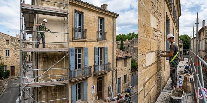 Ravalement de façade : les étapes du nettoyage au rejointoiement