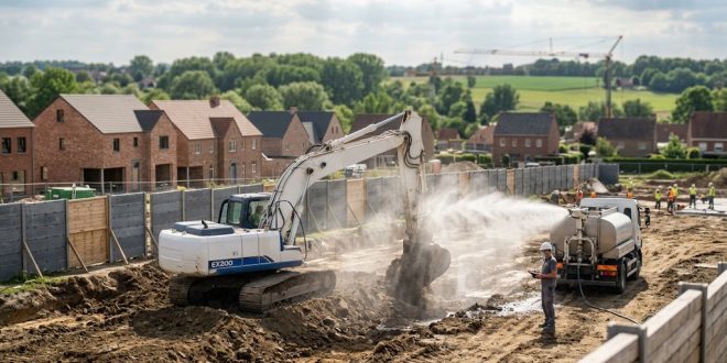 Terrassement : la gestion des poussières et du bruit