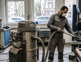 Aspirateur industriel avec décolmatage automatique