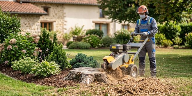 Rogage de souche : un service rapide pour valoriser l&rsquo;esthétique de votre jardin